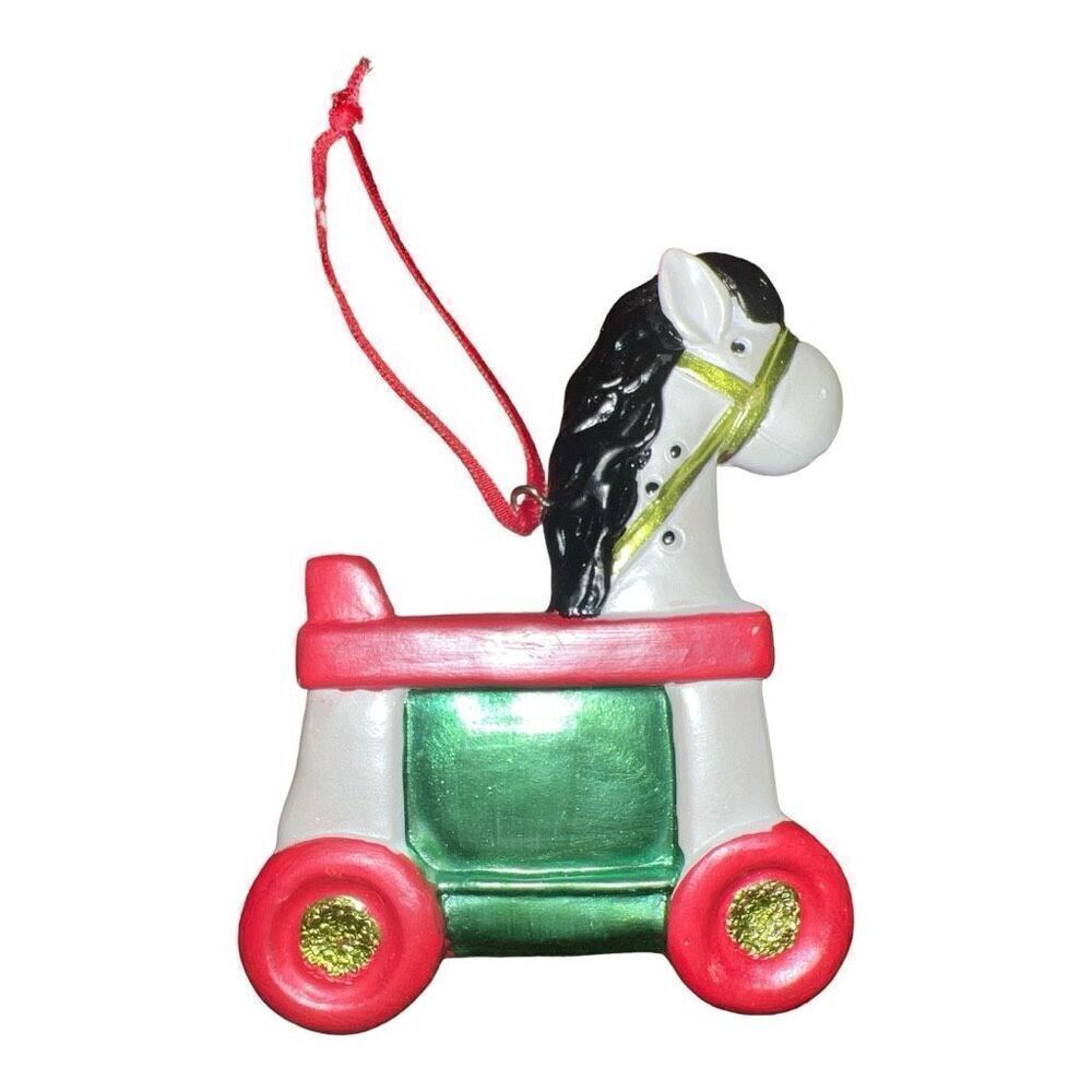 CRACKER BARREL TOY RIDING HORSE CHRISTMAS ORNAMENT